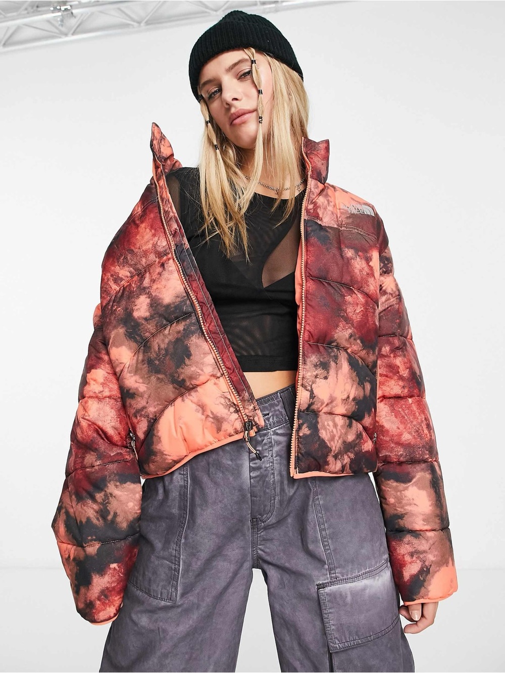 The North Face NSE 2000 Coral Ice Dye Puffer Jacket Women’s M